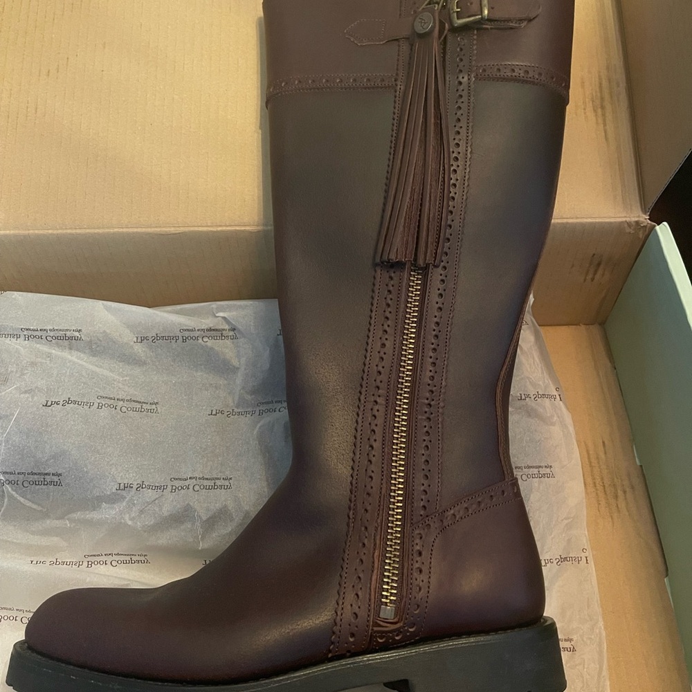 Handmade Spanish Tassel Riding Boot WIDE CALF